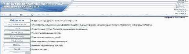 Профиль заказчика